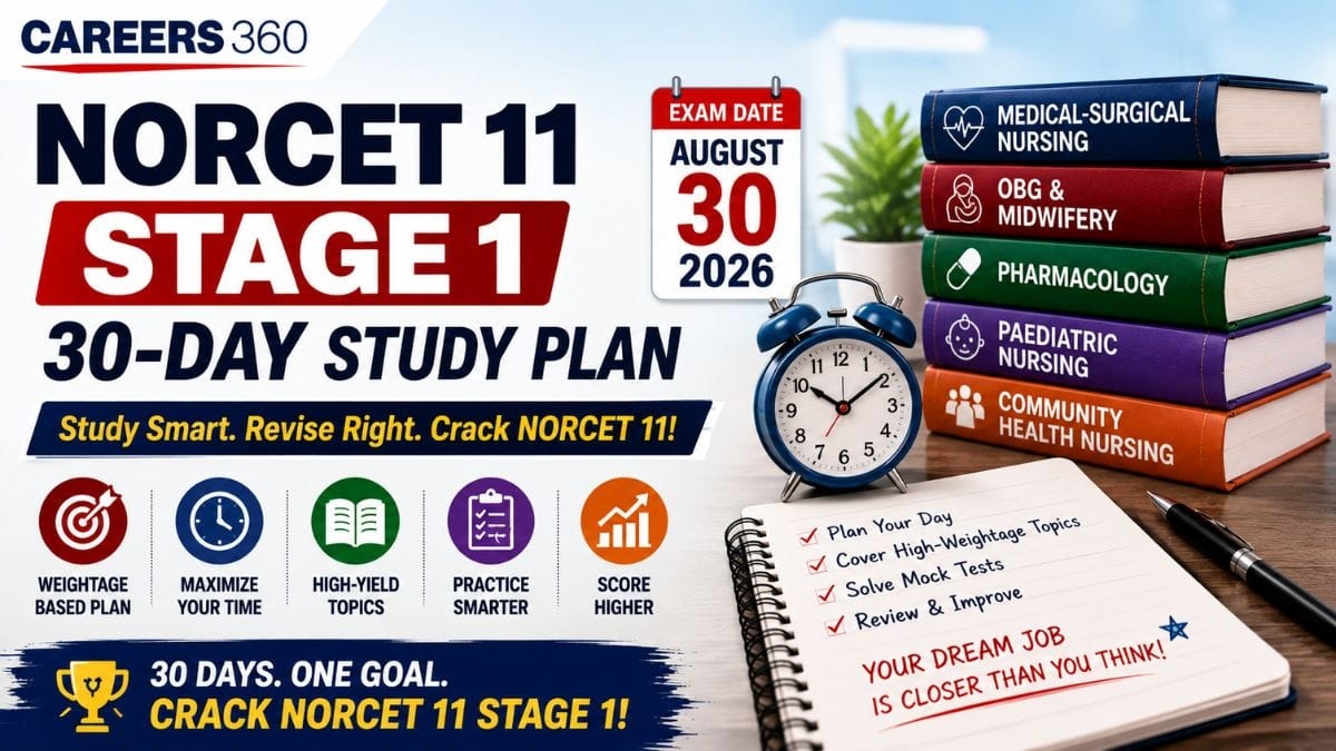 NORCET 11 Stage 1 30-Days Study Plan 2026: Day-Wise Timetable & Revision Strategy